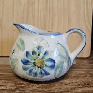 Vintage Handpainted Water Pitcher Jug